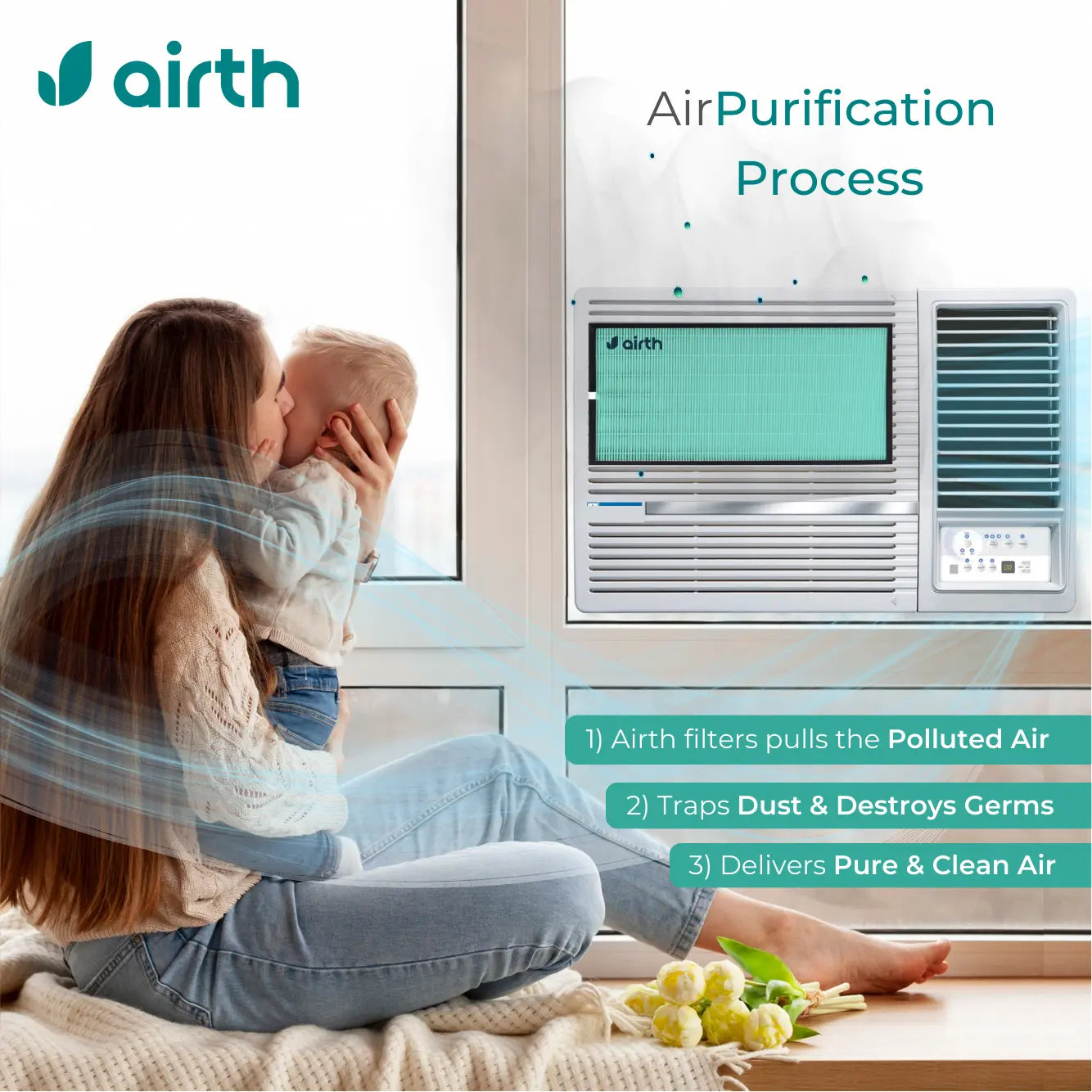 Air Purifier for Window AC